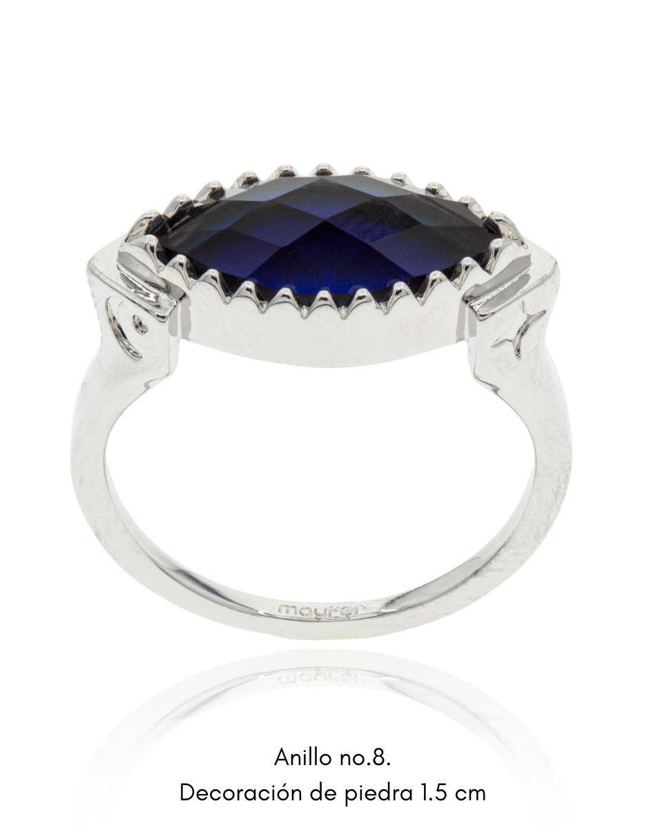 Anillo Mayfer Mood piedra lunar brillante 5