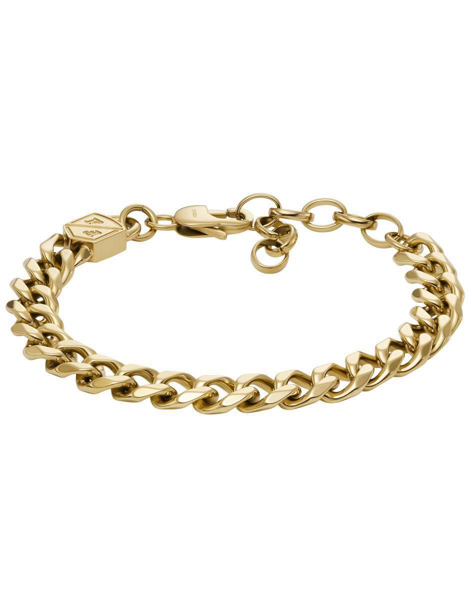 Pulsera Fossil Bold Chains con acabado pulido