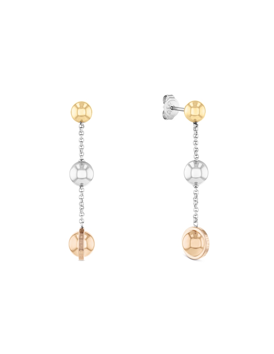 Aretes redondos Fall Winter con acabado brillante Aretes redondos Fall Winter con acabado brillante