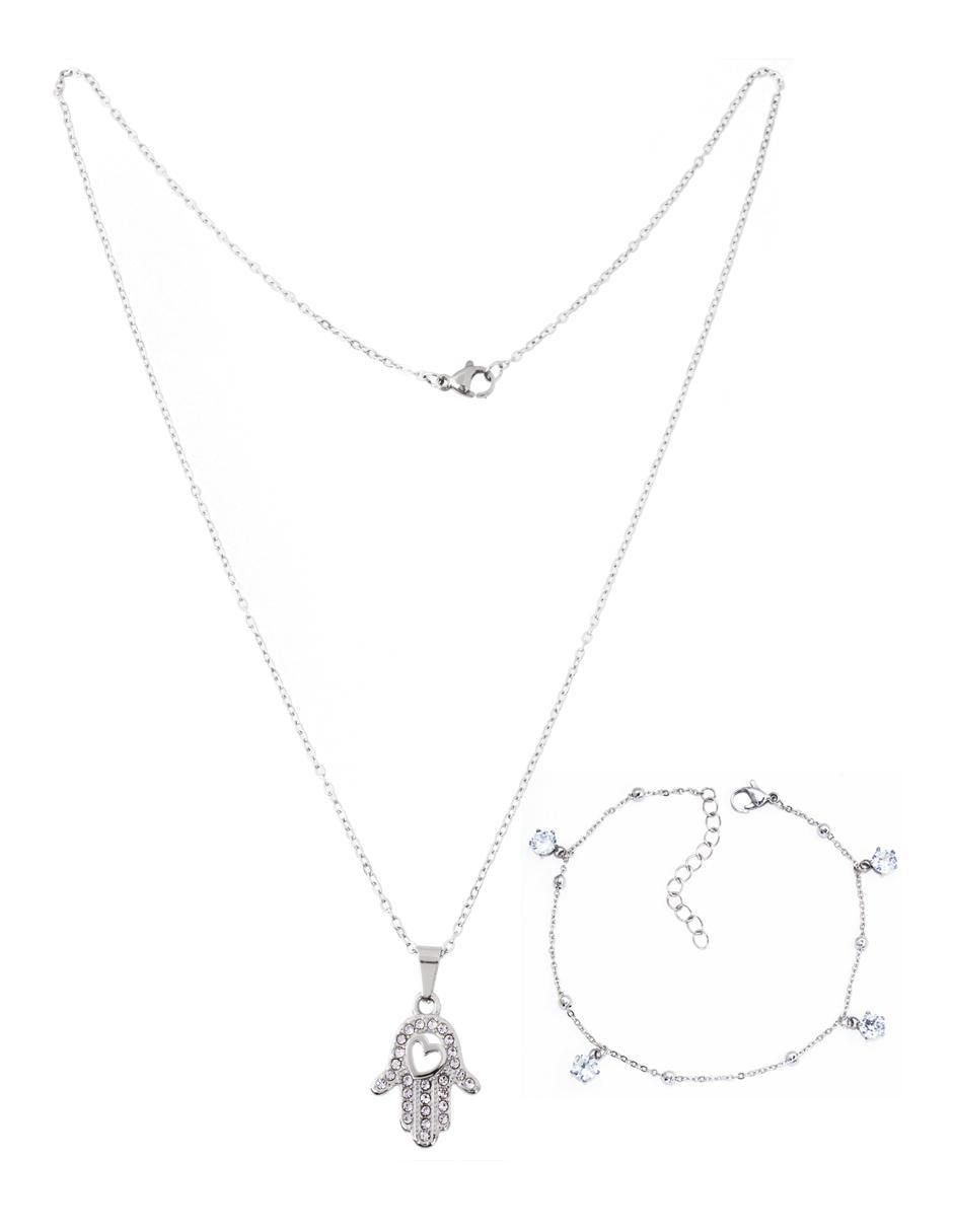 Collar y pulsera cristal