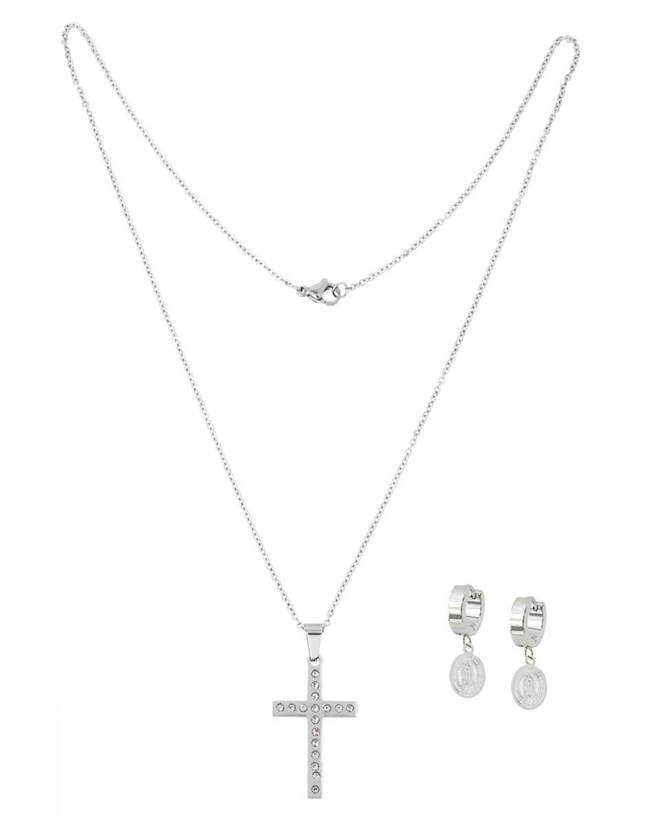 Aretes y collar cristal