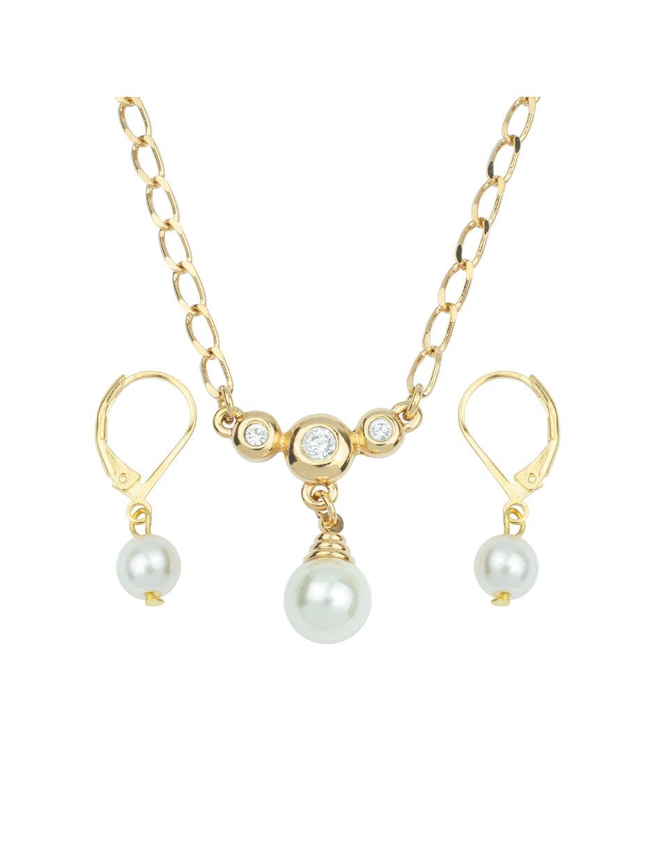 Aretes y collar cristal 1
