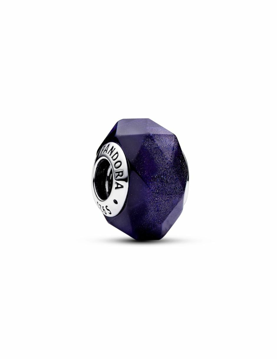 Charm de bordes angulares moments de plata P 925
