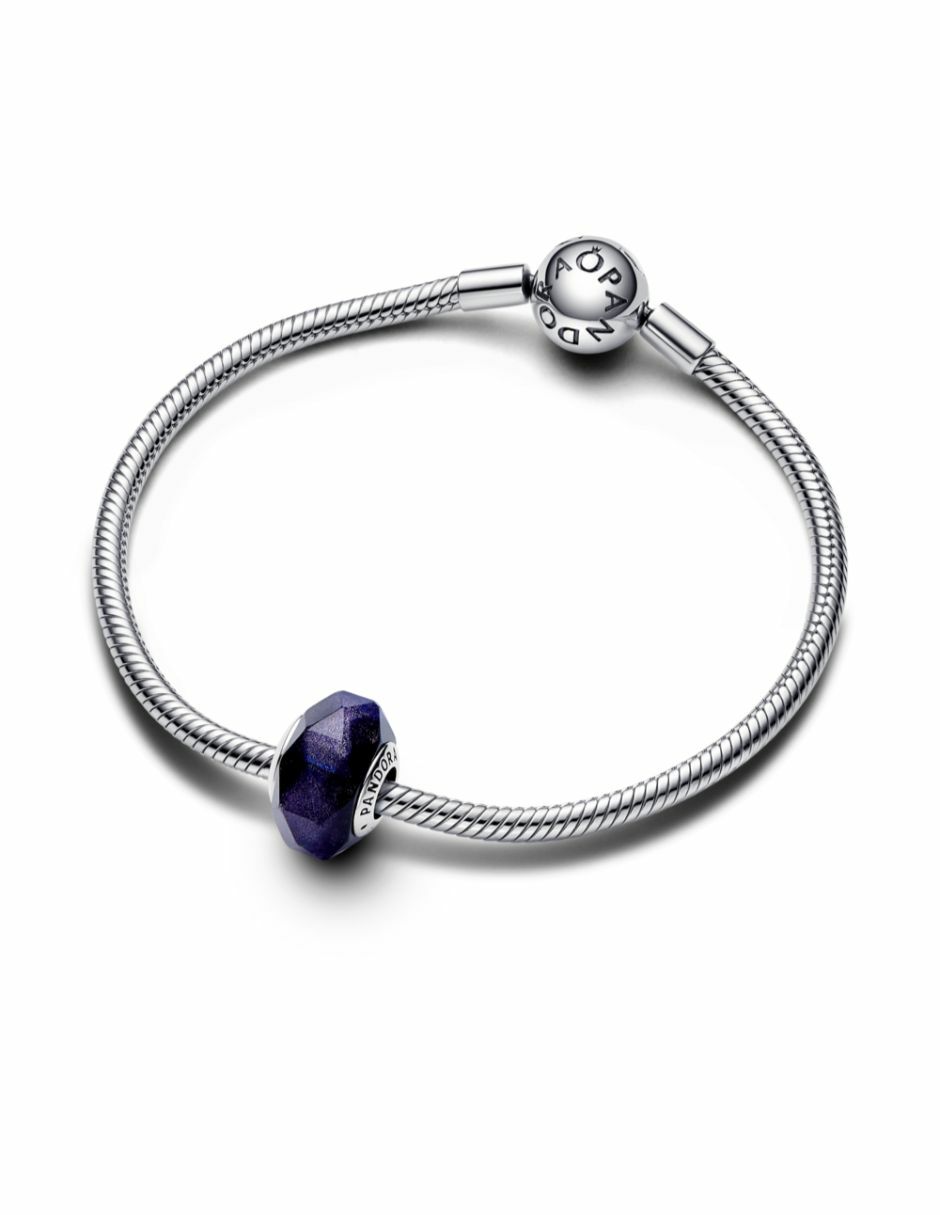 Charm de bordes angulares moments de plata P 925 3
