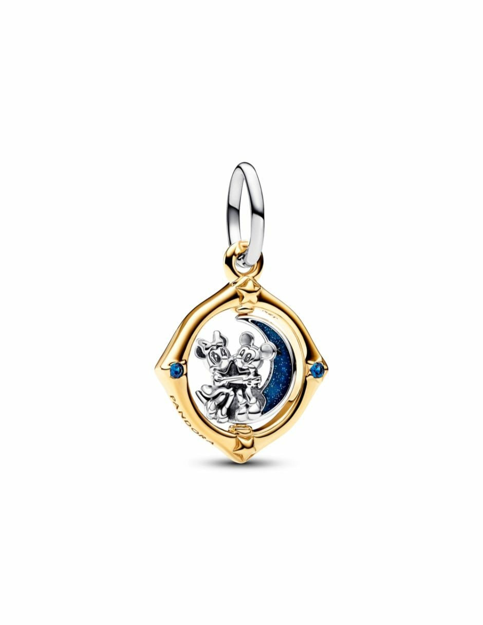 Charm de luna moments mickey & minnie de oro amarillo P 925 1