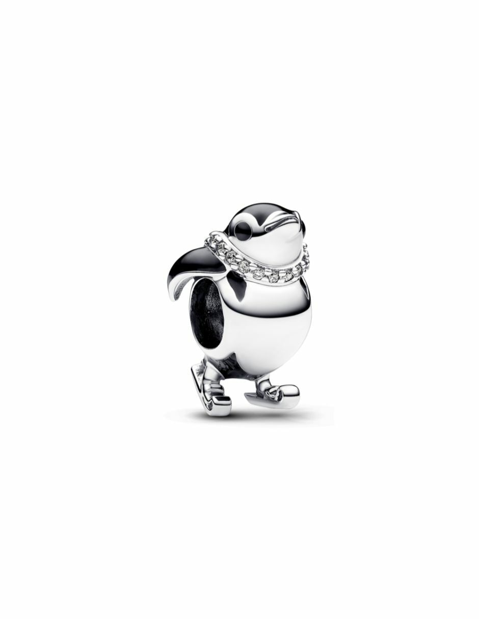 Charm de pingüino moments de plata P 925 Charm de pingüino moments de plata P 925