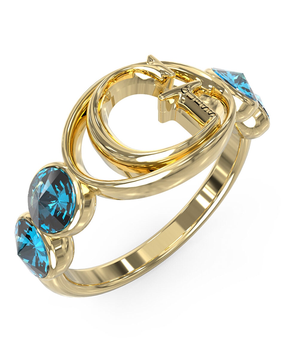 Anillo de logo Rivoli circonita pavé 2