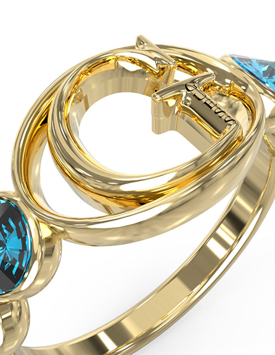 Anillo de logo Rivoli circonita pavé 3