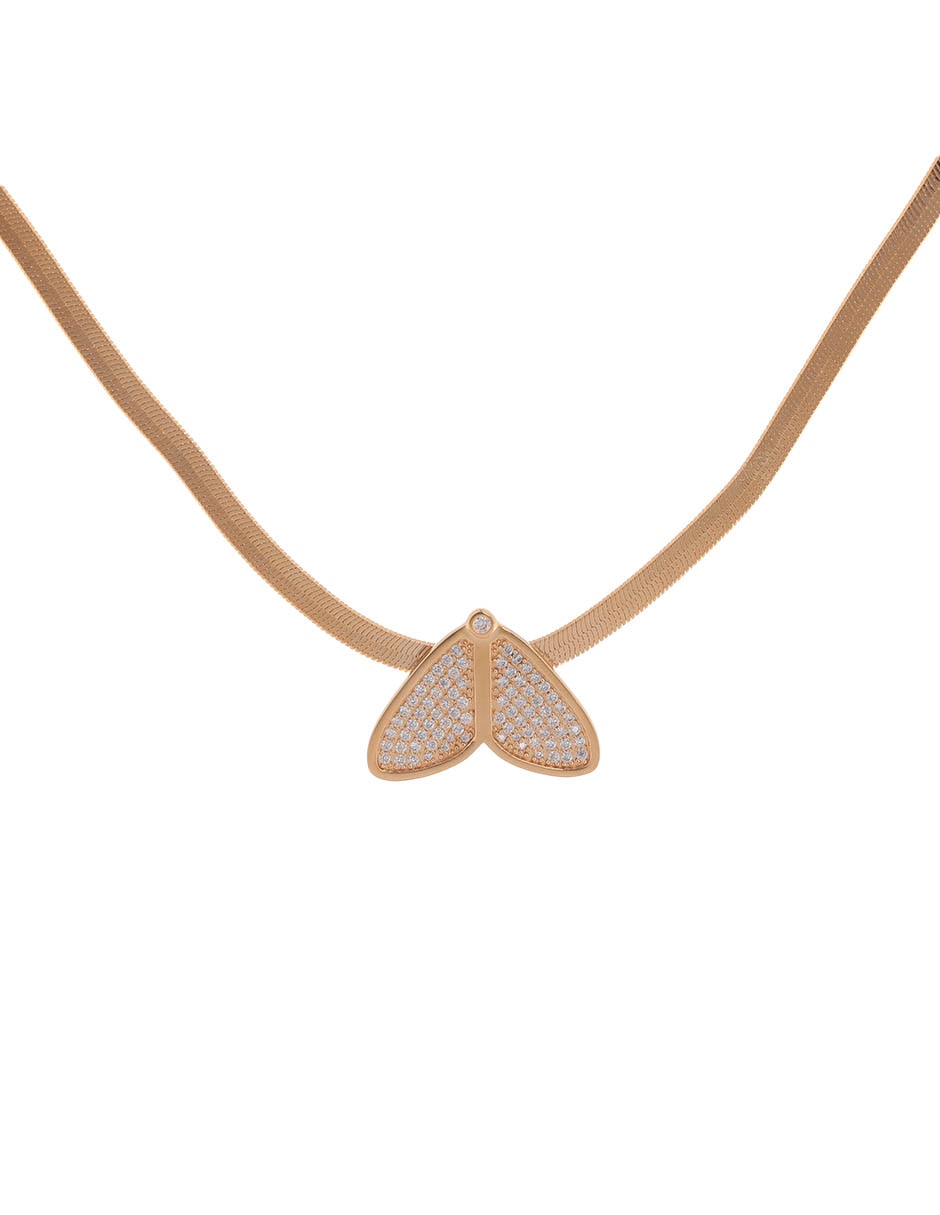 Collar de mariposa Brumata de baño de oro 18 K