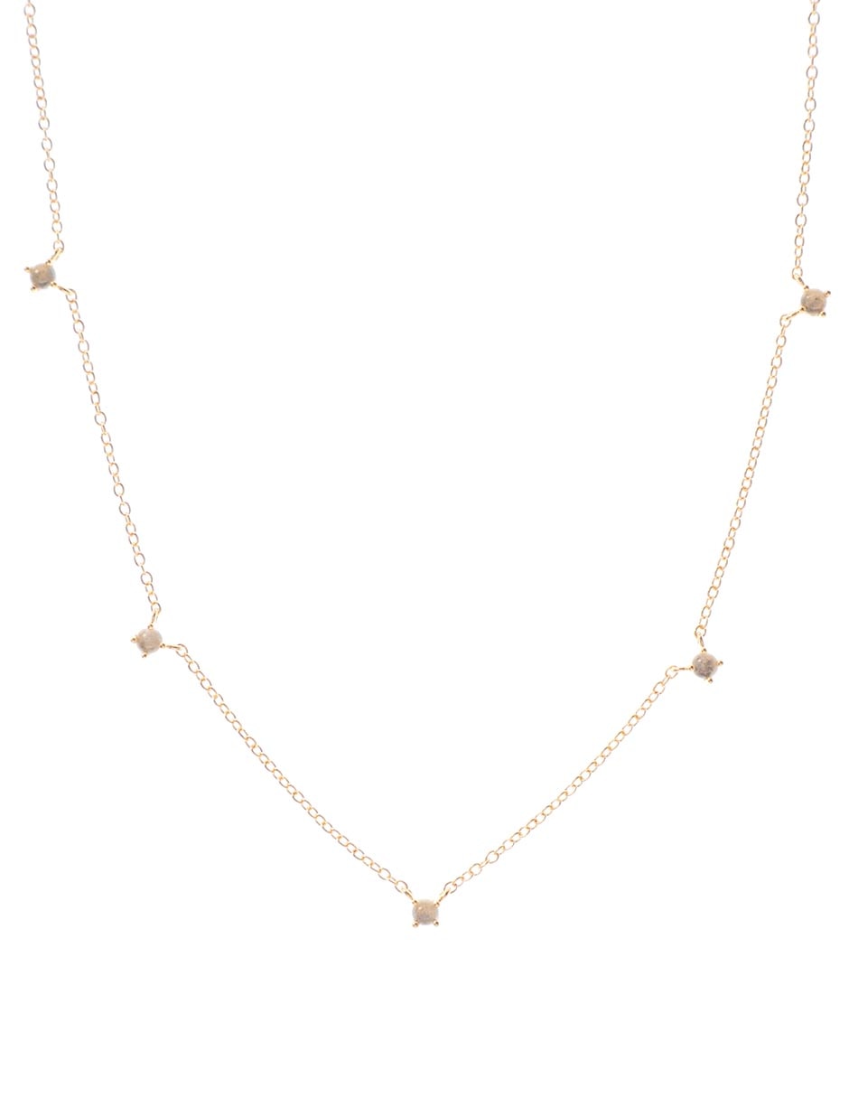 Collar Jellyfish baño de oro 18 K