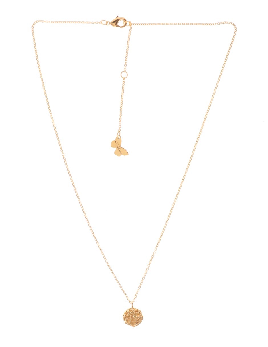 Collar circular Sand Dust baño de oro 18 K 2