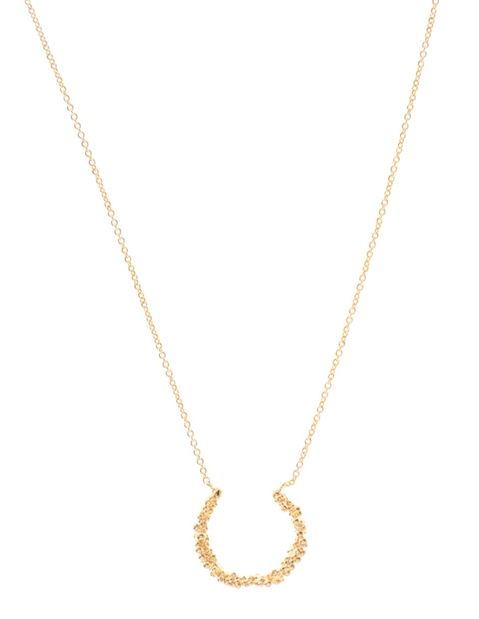 Collar Sand Dust baño de oro 18 K