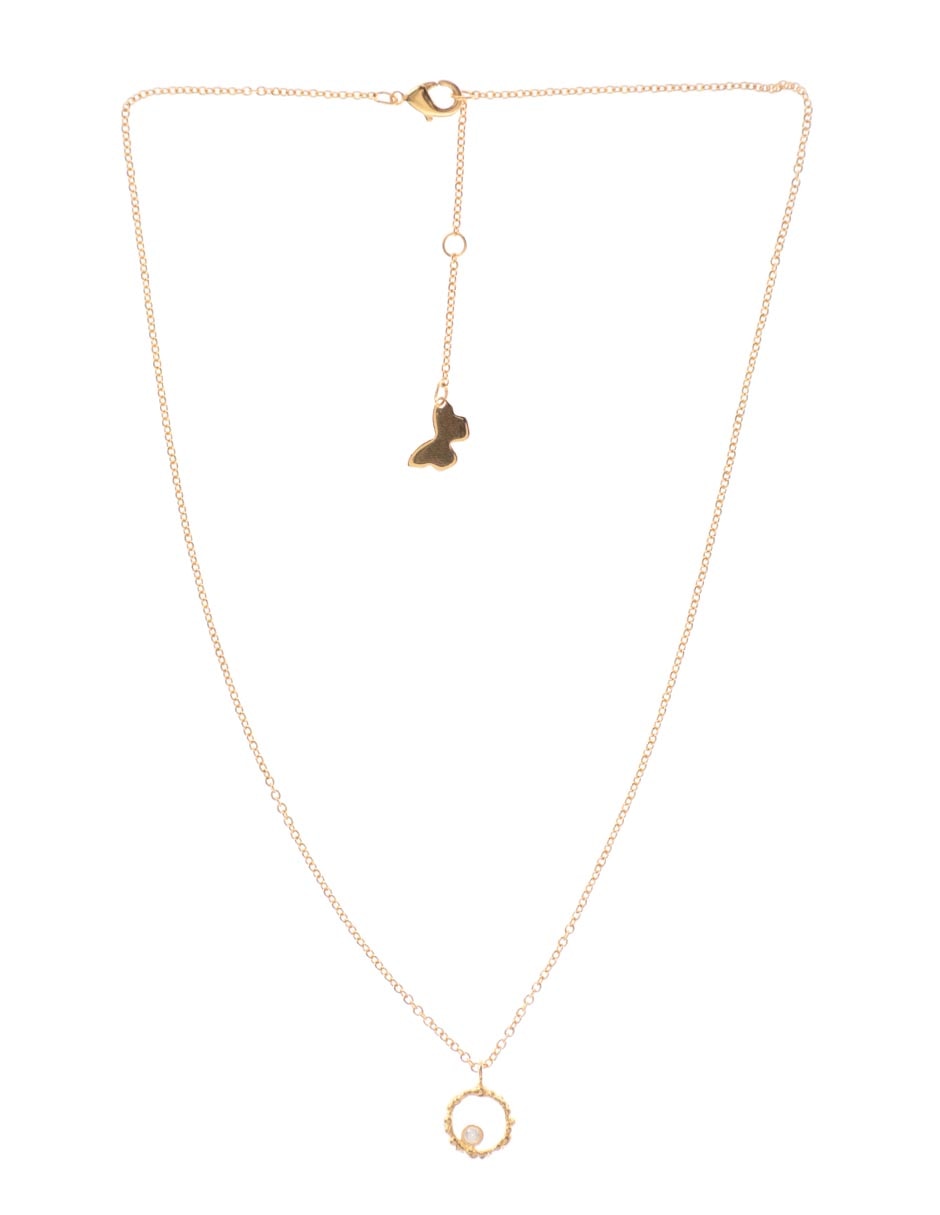 Collar Sand Dust de baño de oro 18 K 2