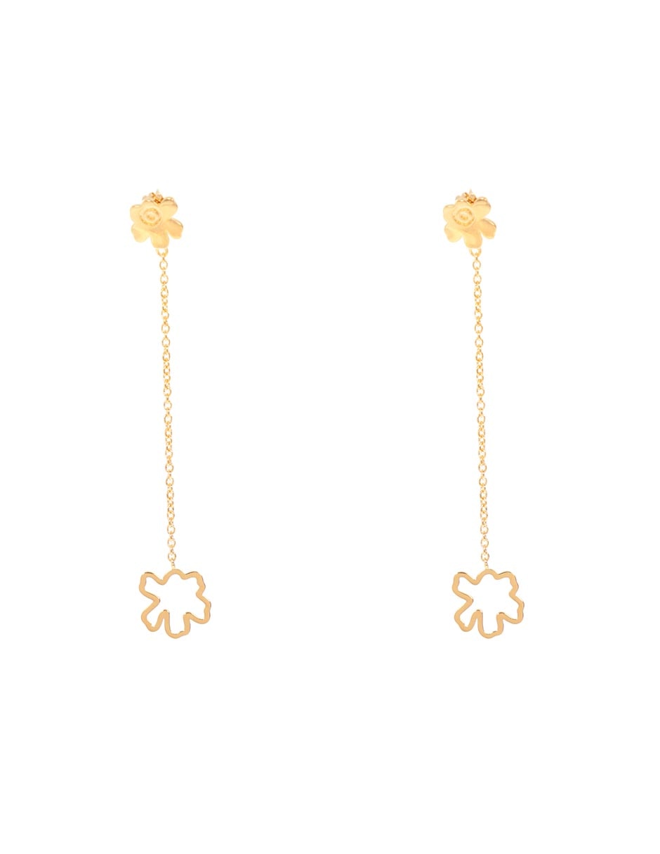 Aretes Norah con acabado baño de oro