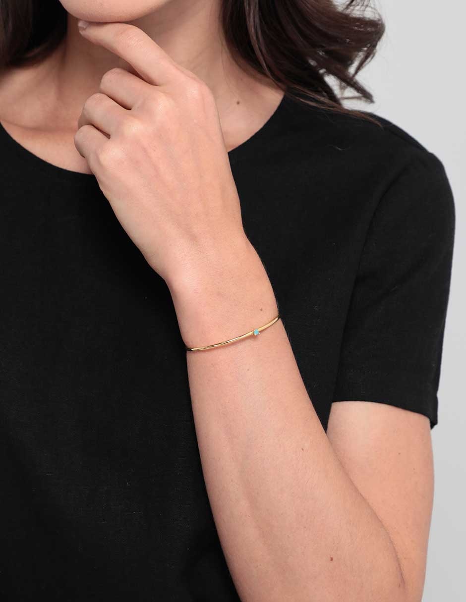 Brazalete 18 K Classic con acabado brillante 3