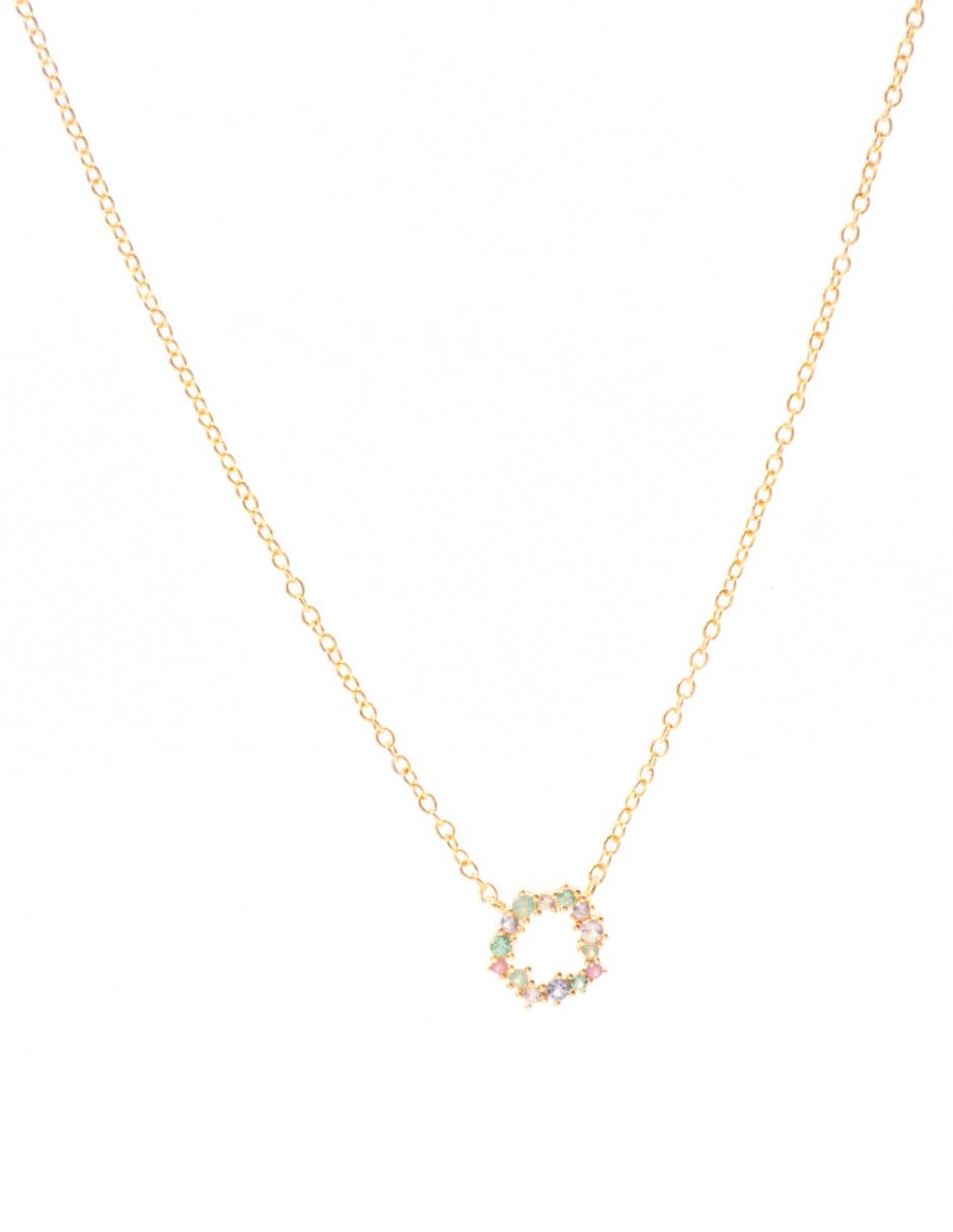 Collar de circulo Angelique baño de oro 18 K