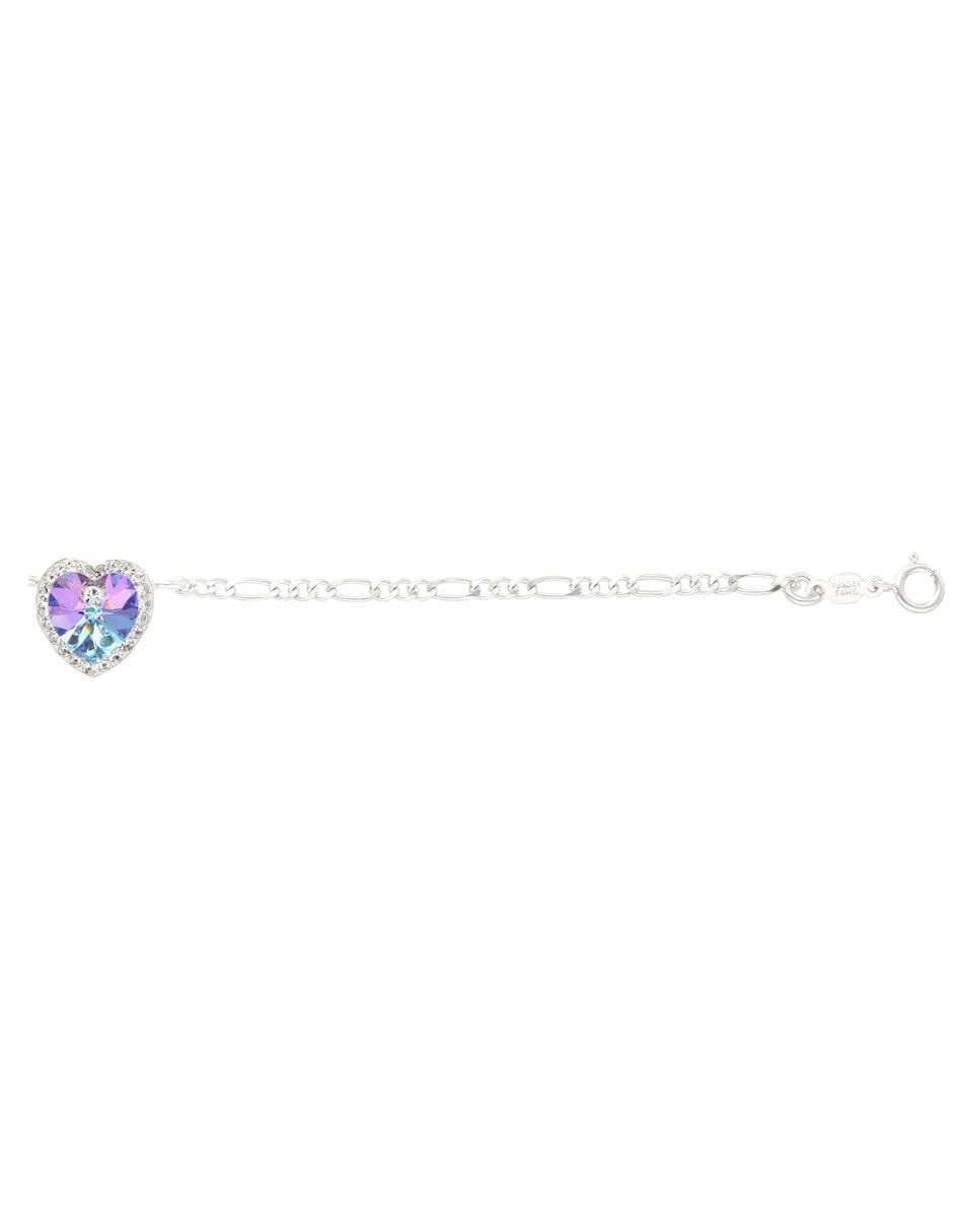 Set aretes, collar y pulsera de corazón de plata p 925 zirconia 5
