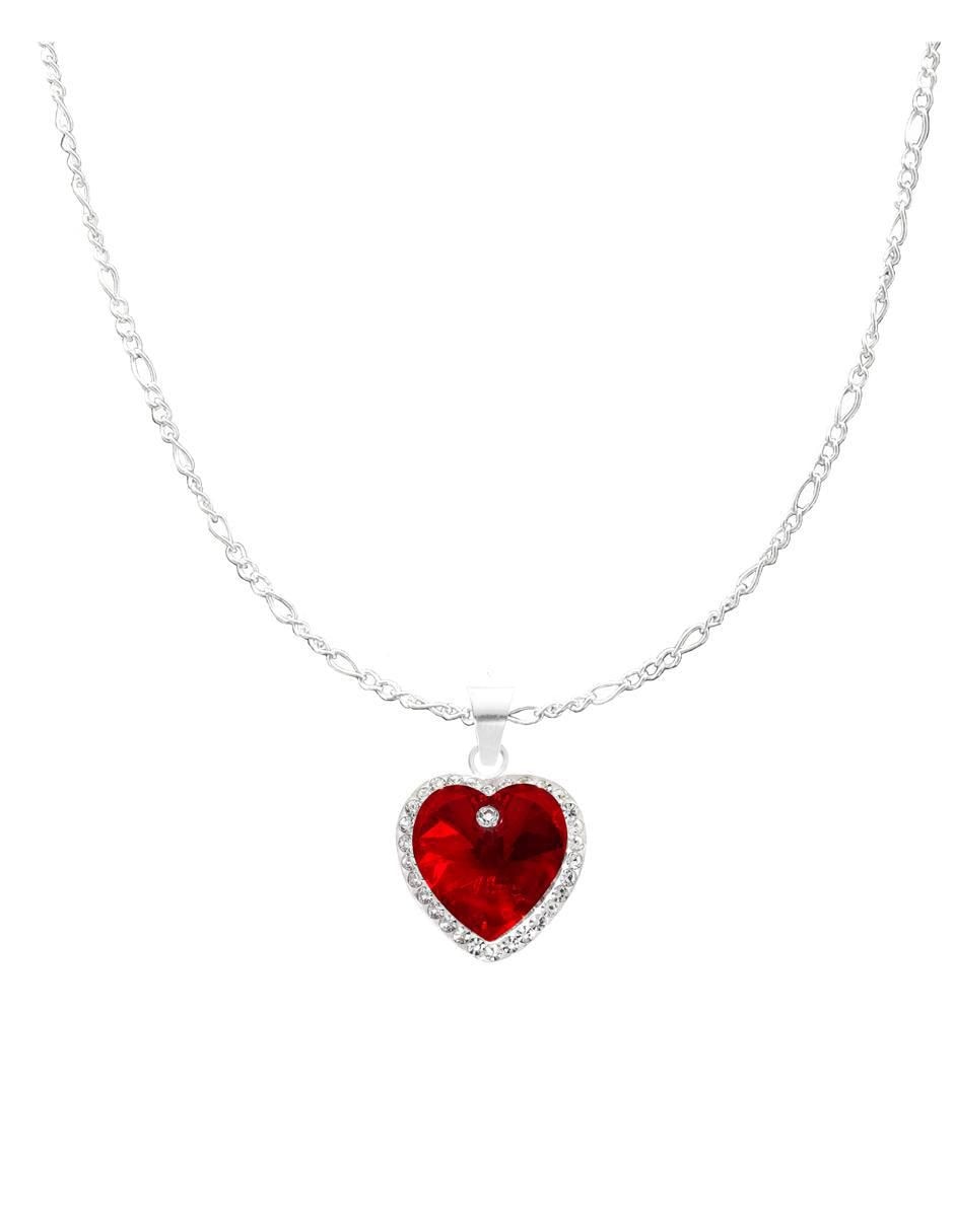 Set aretes, collar y pulsera de corazón de plata p 925 zirconia 2