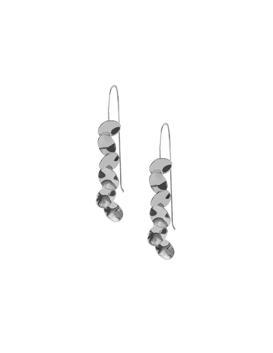 Aretes ovalados Enrique Garcia de plata P 925 con acabado brillante