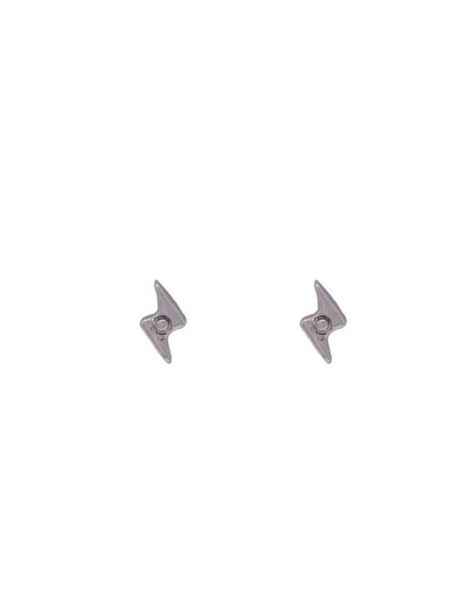 Aretes de rayo con acabado brillante