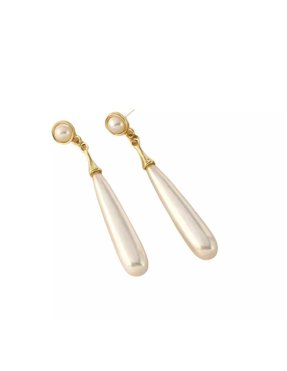 Aretes de gota con acabado brillante 4