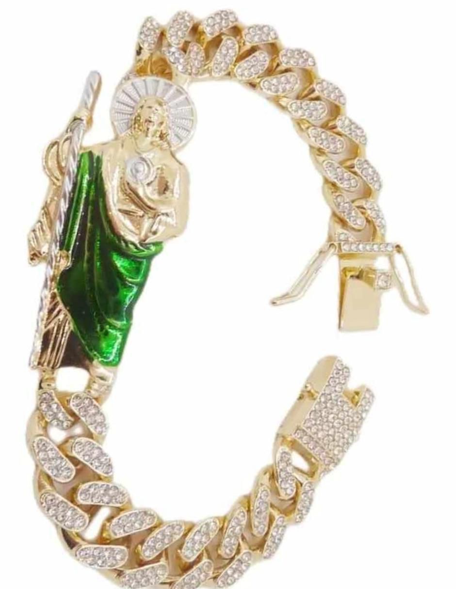 Brazalete 18 K con acabado brillante