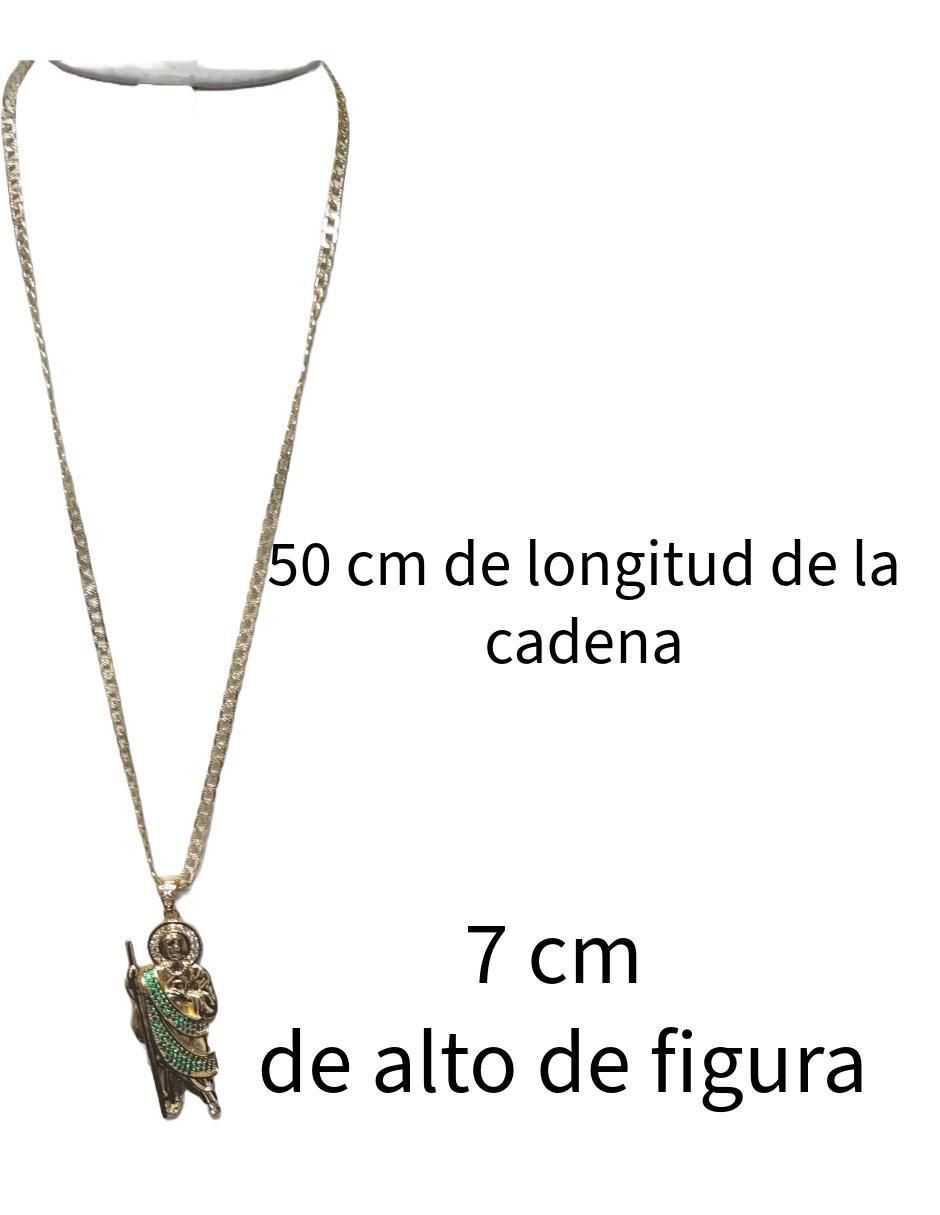 Collar san judas tadeo ovalado 18 K 4