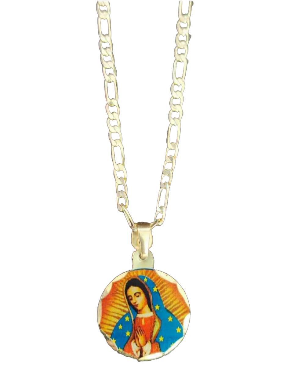 Collar virgen de guadalupe 18 K