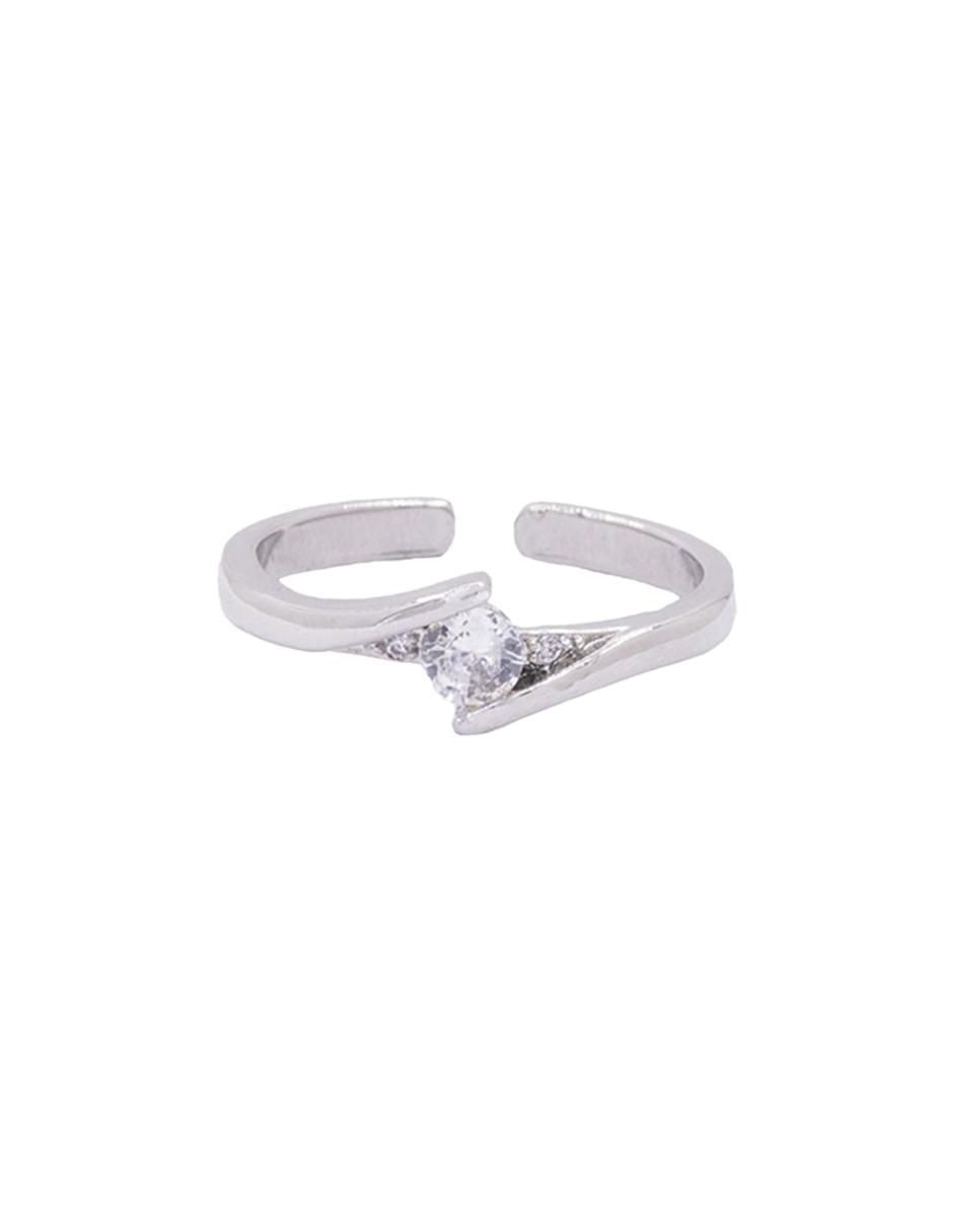Anillo zirconia brillante 1