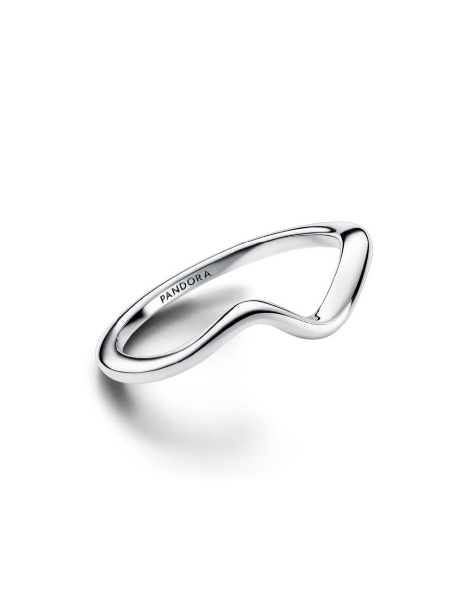 POLISHED WAVE RING,PLATEADO,54