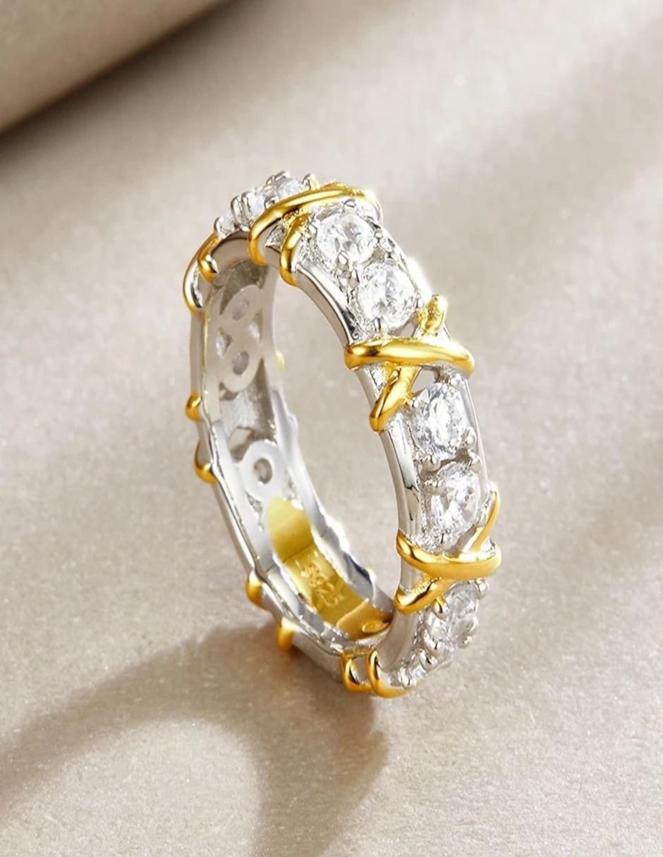 Anillo P 925 de plata zirconia brillante 3