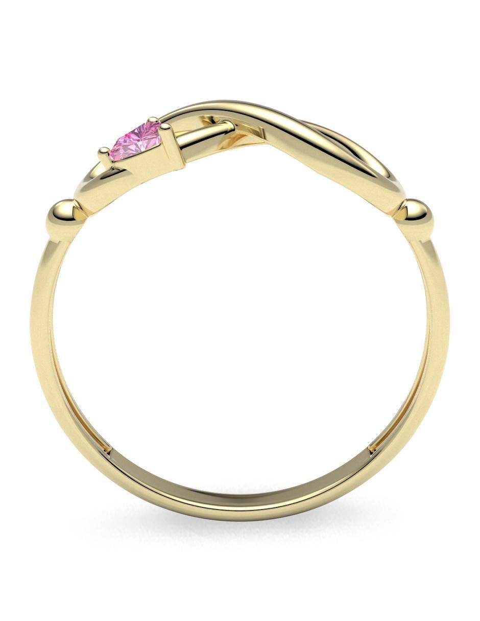 Anillo "de (si aplica)" corazón amelie joyas sin colección sin temática 14 k "de" oro zirconia