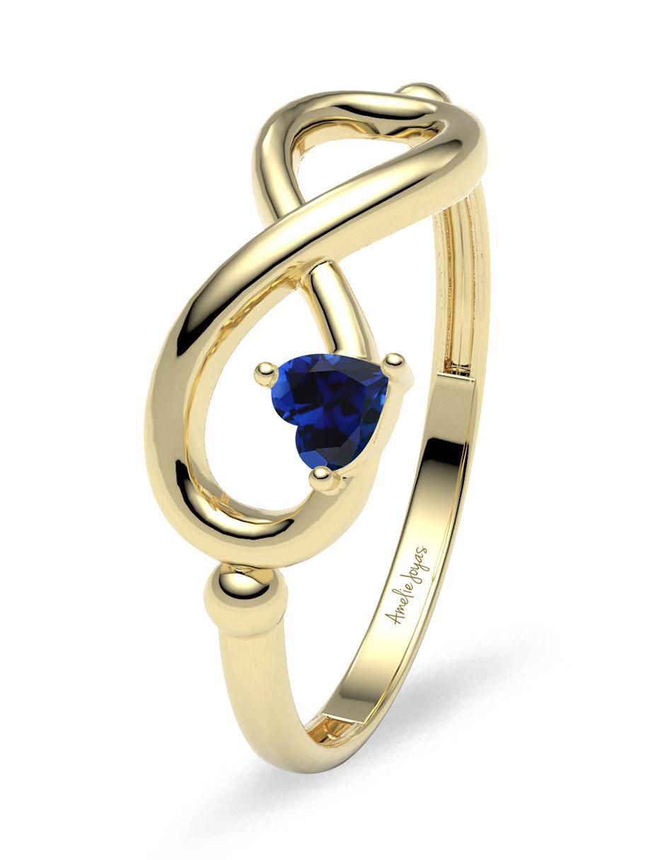 Anillo "de (si aplica)" corazón amelie joyas sin colección sin temática 14 k "de" oro zirconia