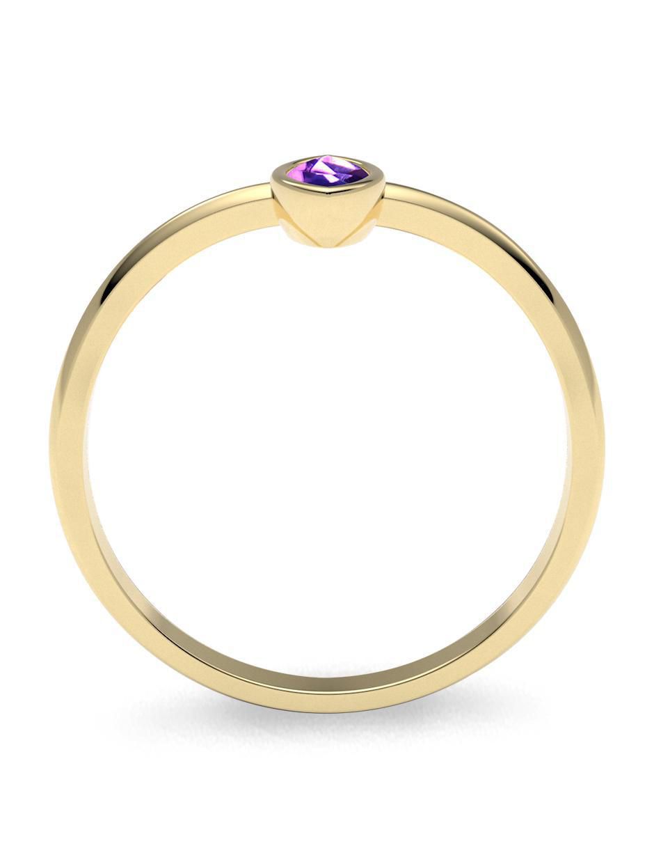 Anillo "de (si aplica)" geométricos amelie joyas sin colección sin temática 14 k "de" oro zirconia