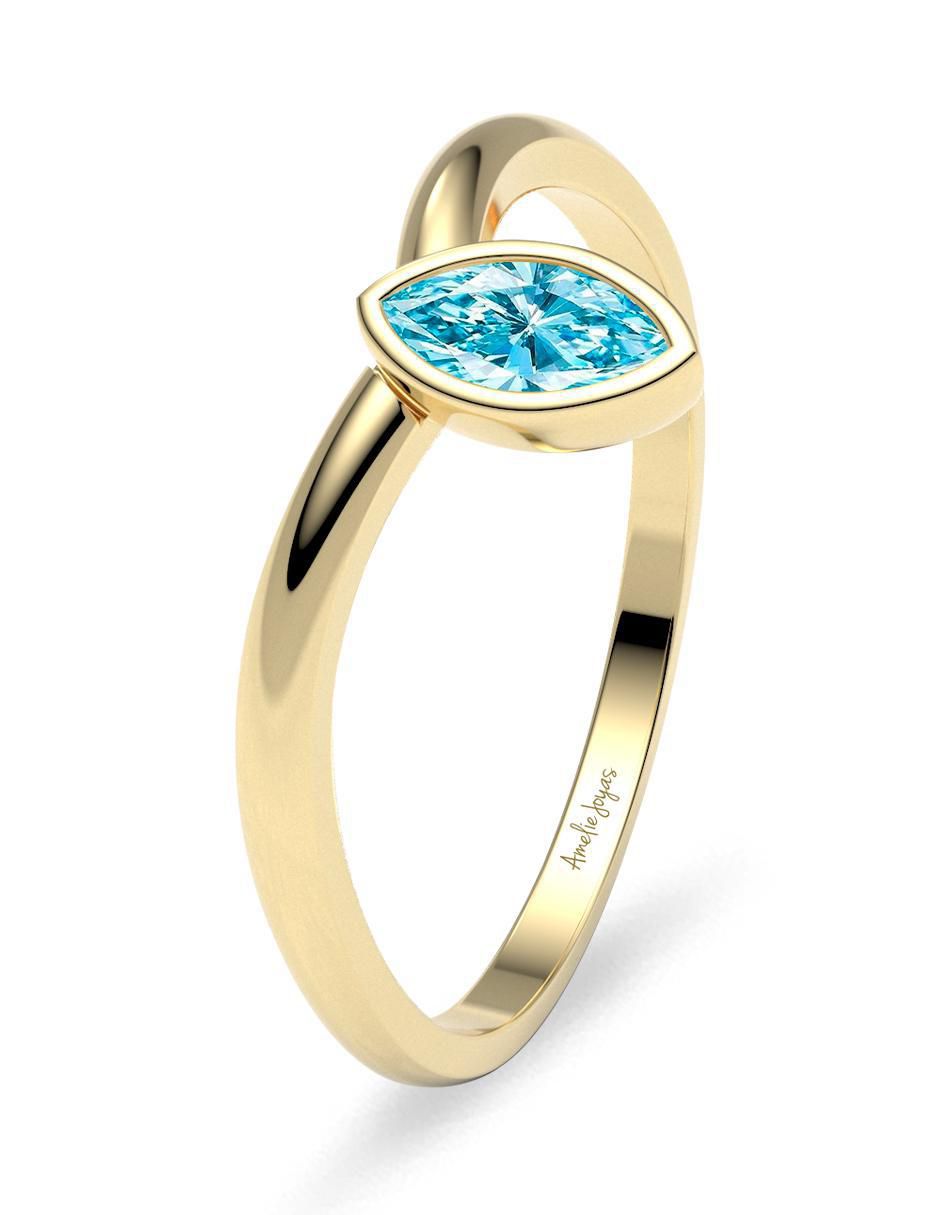 Anillo "de (si aplica)" geométricos amelie joyas sin colección sin temática 14 k "de" oro zirconia