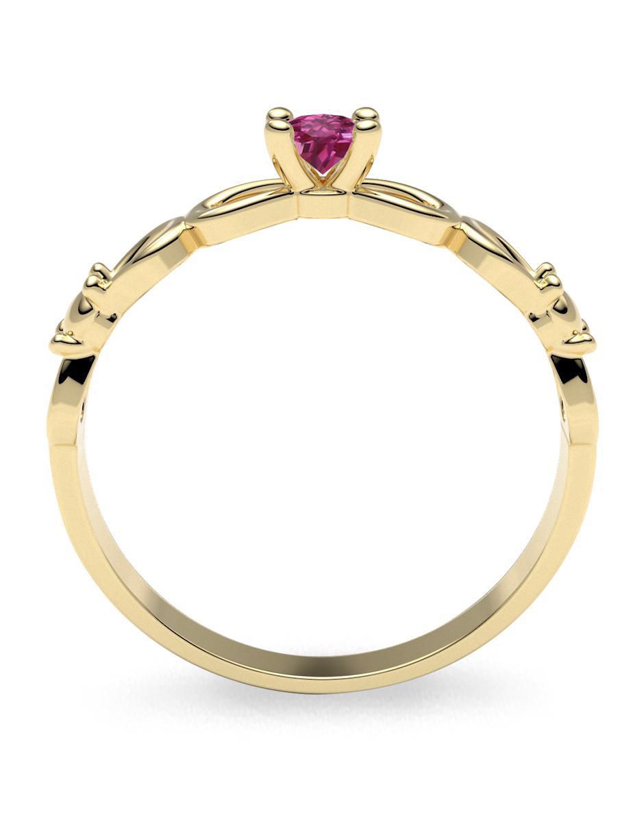 Anillo "de (si aplica)" redondo amelie joyas sin colección sin temática 14 k "de" oro zirconia