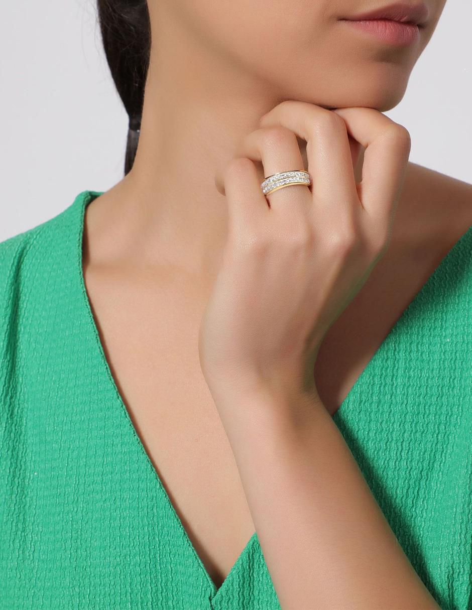 Anillo multi gemas Fashion cristal pulido 4