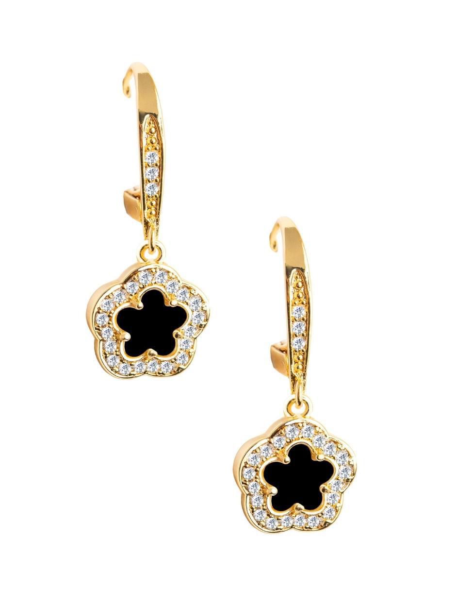 Aretes y collar "de (si aplica)" trébol zvezda trébol sin temática "de" metal sin kilataje circonita