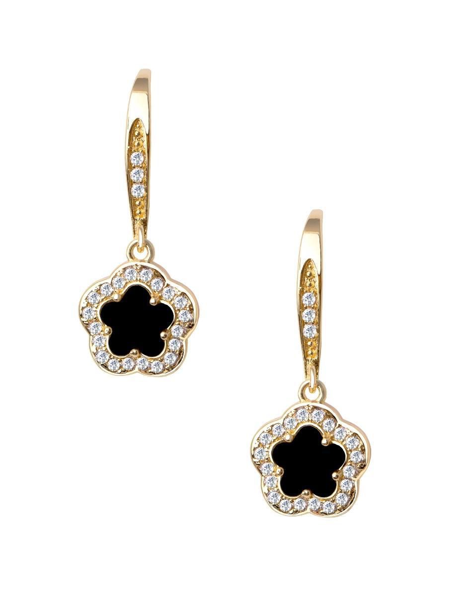 Aretes y collar de trébol Trébol circonita 5