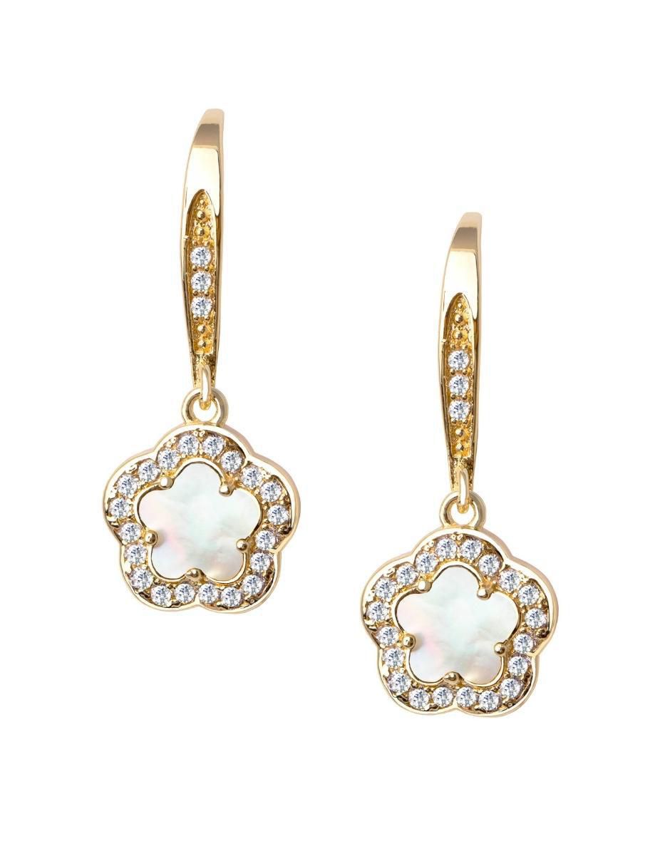 Aretes y collar de trébol Trébol circonita 6