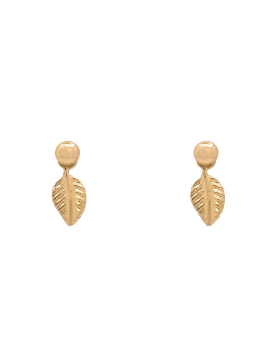 Broqueles de hoja de oro amarillo con acabado brillante Broqueles de hoja de oro amarillo con acabado brillante