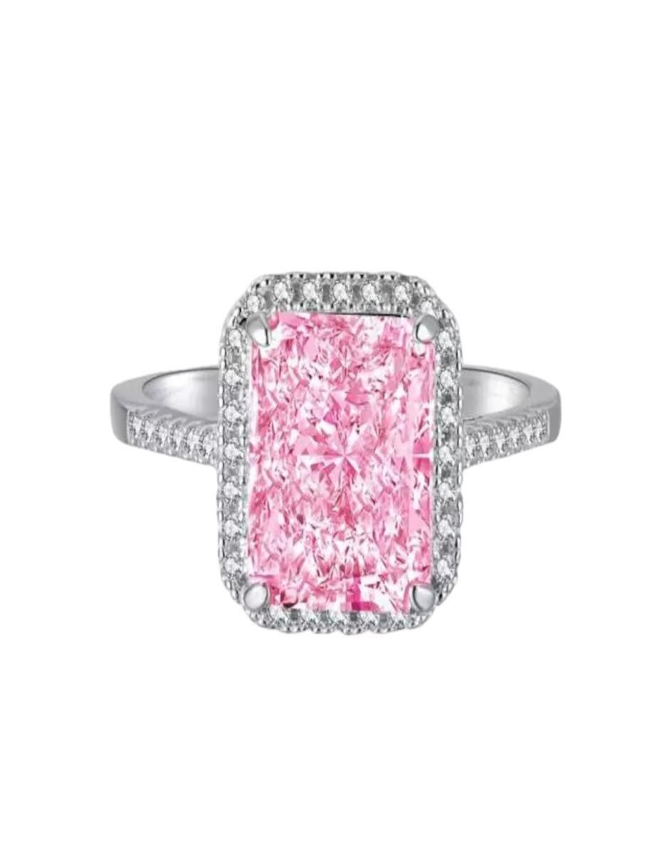 Anillo de plata zirconia brillante 1
