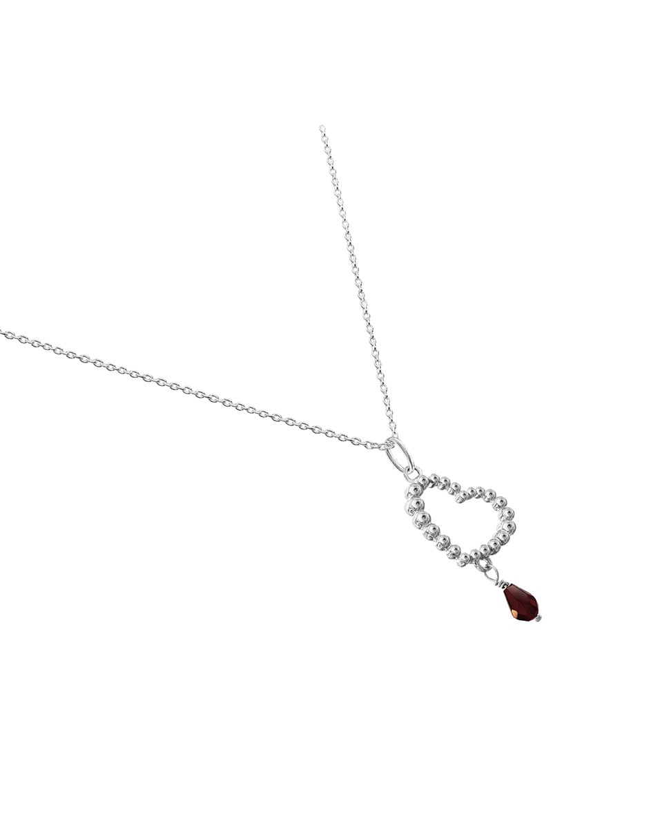 Dije de corazón burbujas de plata P 925 2