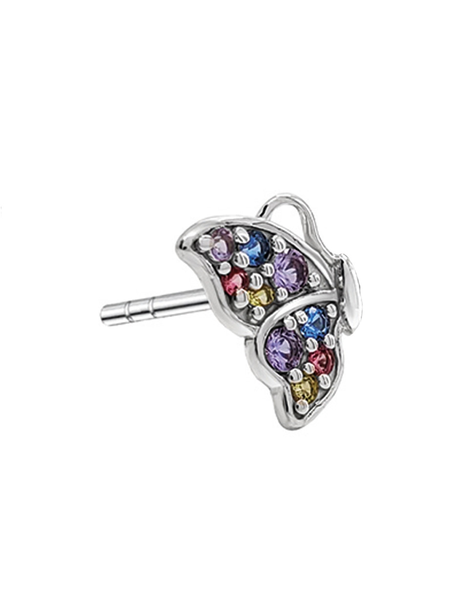 Broqueles de mariposa Esenciales con acabado brillante zirconia 3