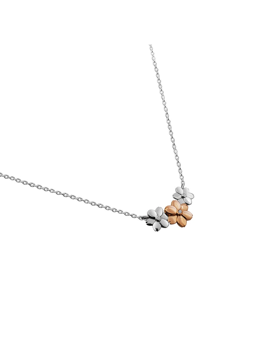 Collar de flor de plata P 925 2