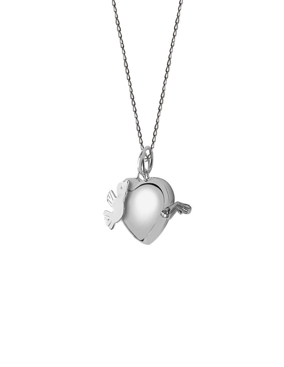 Colgante Y Dije de corazón Enrique Garcia relicario de plata P 925 2