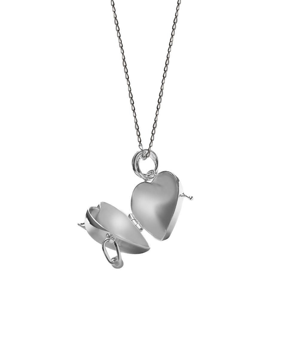 Colgante Y Dije de corazón Enrique Garcia relicario de plata P 925 3