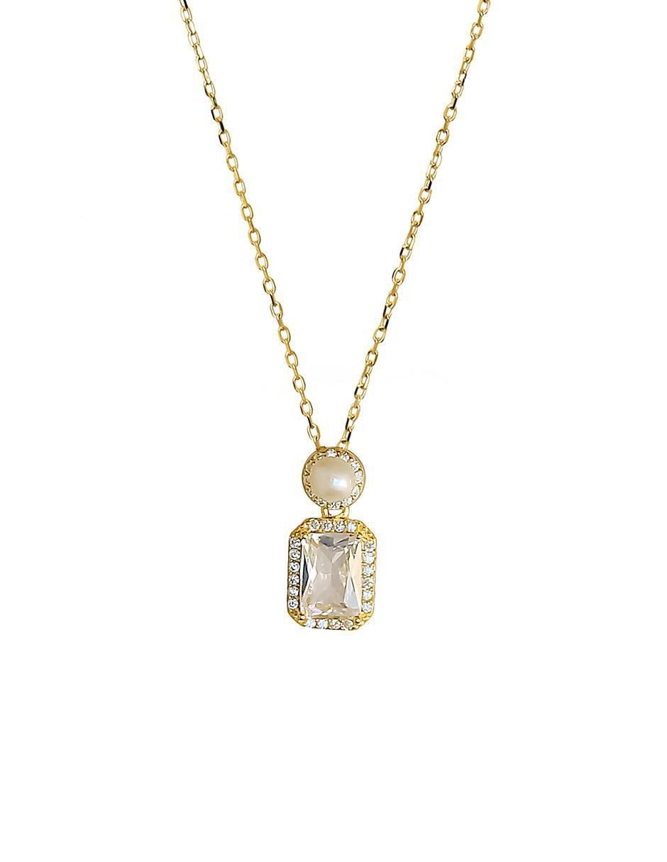 Collar cuadrado de plata P 925