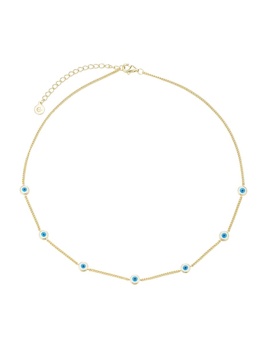 Collar de ojo turco Buena Suerte de plata P 925 2