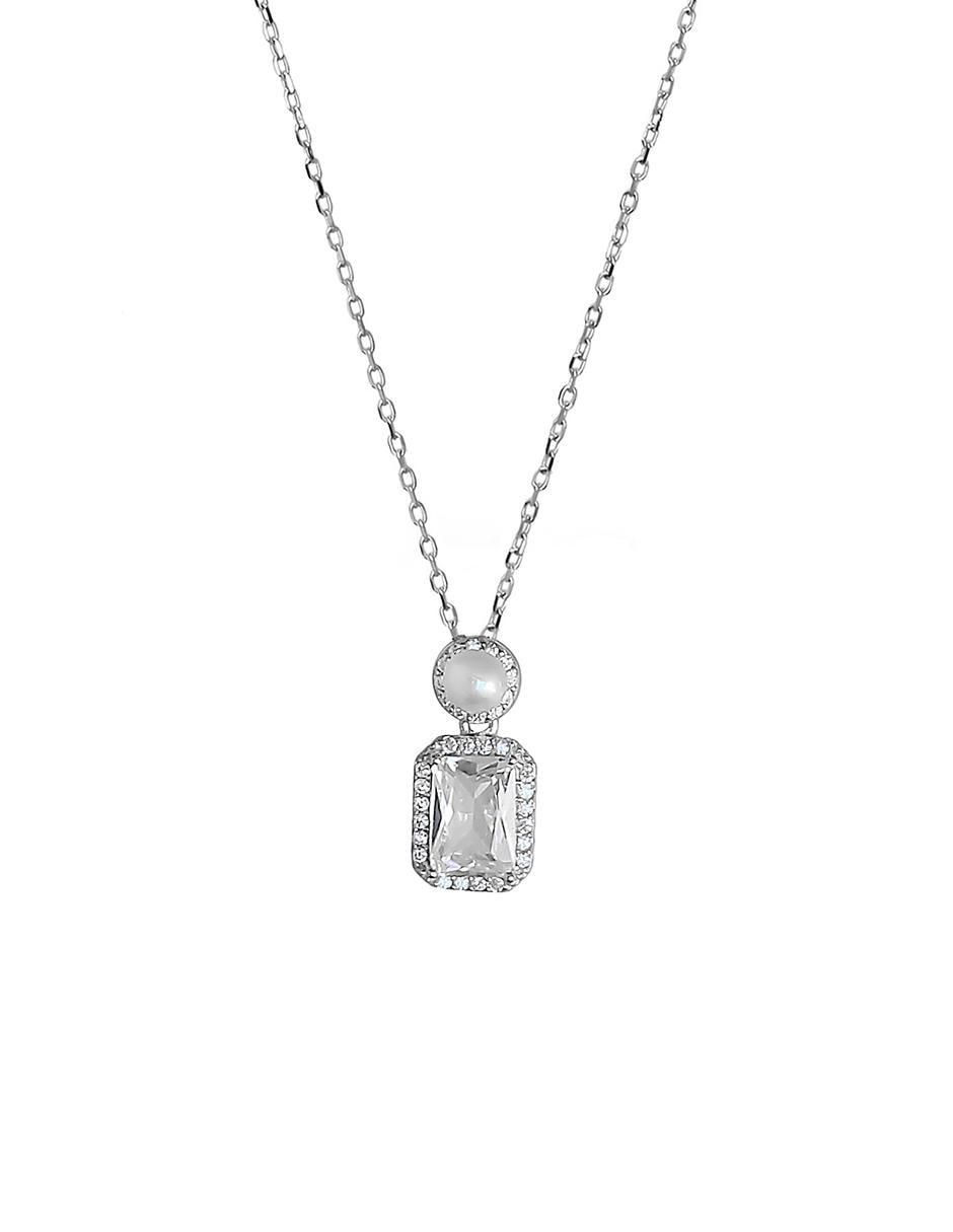 Collar cuadrado de plata P 925